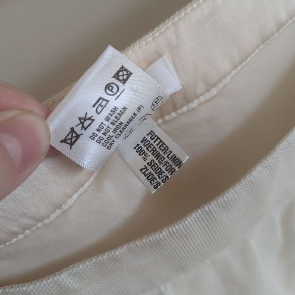 Cream cotton and silk Escada circle skirt 36 / S - Picture 10 of 14
